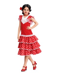Fato de Sevilhana - de alta qualidade, ideal para o Carnaval, festas temáticas e eventos especiais.